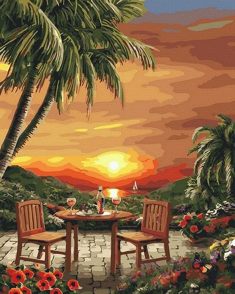 Tropinių saulėlydžio vakarienė