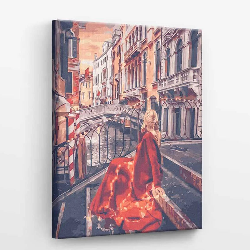 Jos didybės raudona suknelė