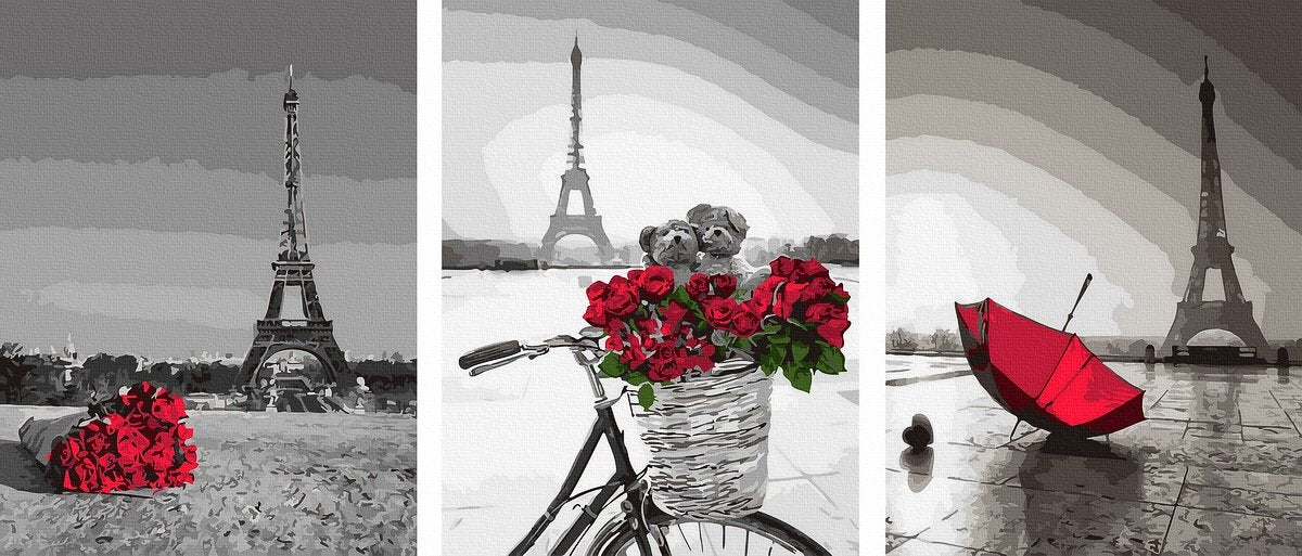 Paryžius raudonais akcentais